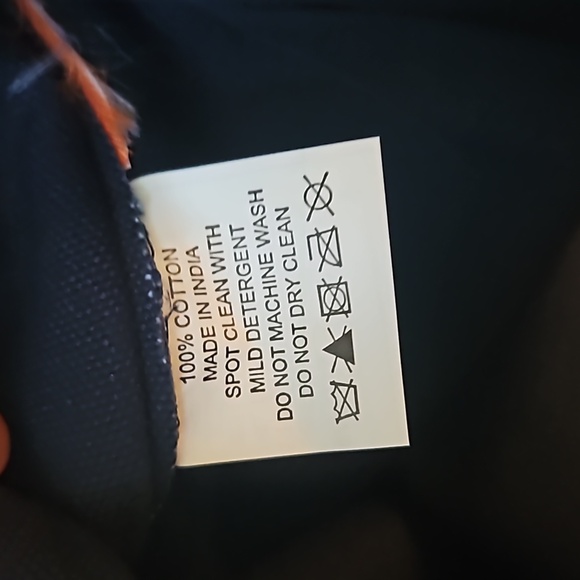 CB Station Navy Blue Canvas & Leather Market Tote - Brown Monogram “MSM" - Picture 4 of 14